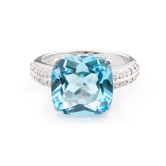 Wellington_&_North_Art_Deco_Jewellery_Rosalind_Cushion_Cut_Blue_Topaz_Cubic_Zirconia_925_Sterling_Silver_Ring_Front_View