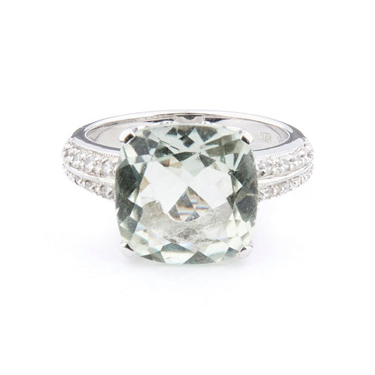 Wellington_&_North_Art_Deco_Jewellery_Rosalind_Cushion_Cut_Green_Amethyst_Cubic_Zirconia_925_Sterling_Silver_Ring_Front_View